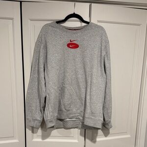 Nike Gray Men's Crewneck Sweatshirt